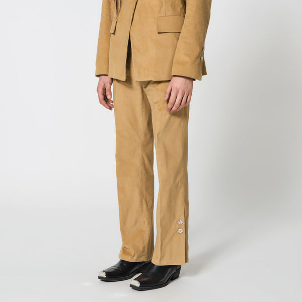 SKY beige cotton corduroy trousers with an elastic waist for a city walk Dorilou
Genderless, plus size, curvy